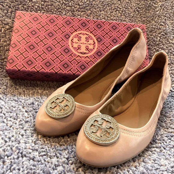 Tory Burch Shoes Tory Burch Liana Ballet Flat In Seashell Pink